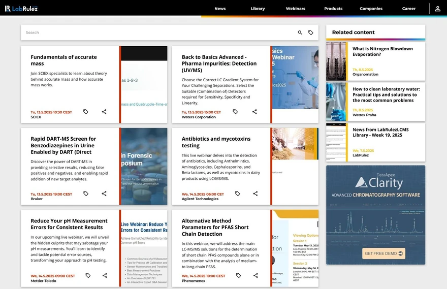 <p>LabRulez: Webinars LabRulezLCMS Week 20/2025</p>