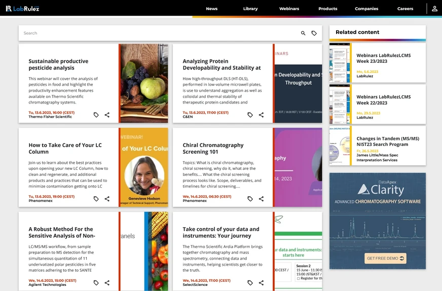 <p>LabRulez: Webinars LabRulezLCMS Week 24/2023</p>
