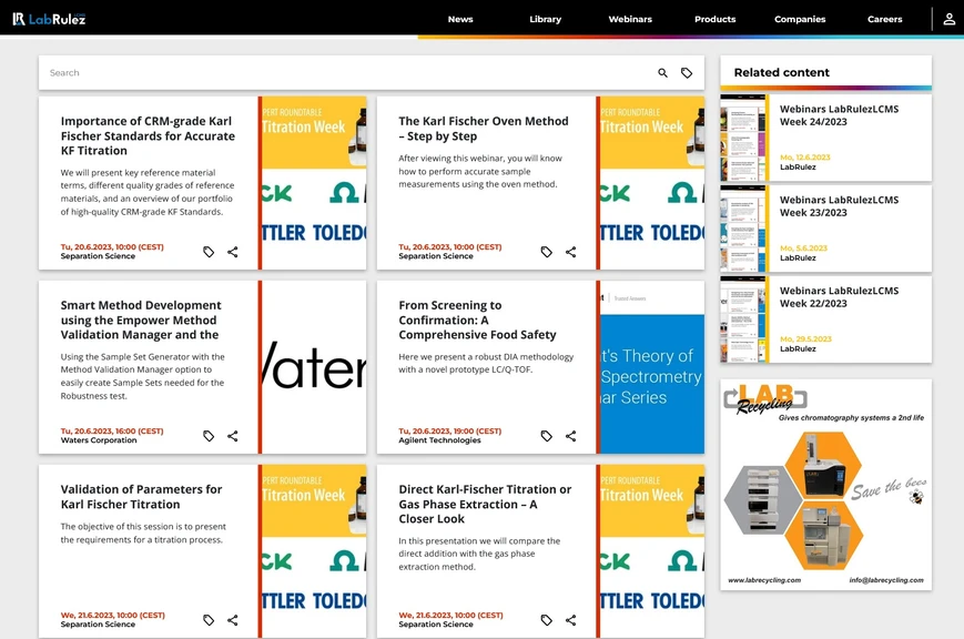 <p>LabRulez: Webinars LabRulezLCMS Week 25/2023</p>
