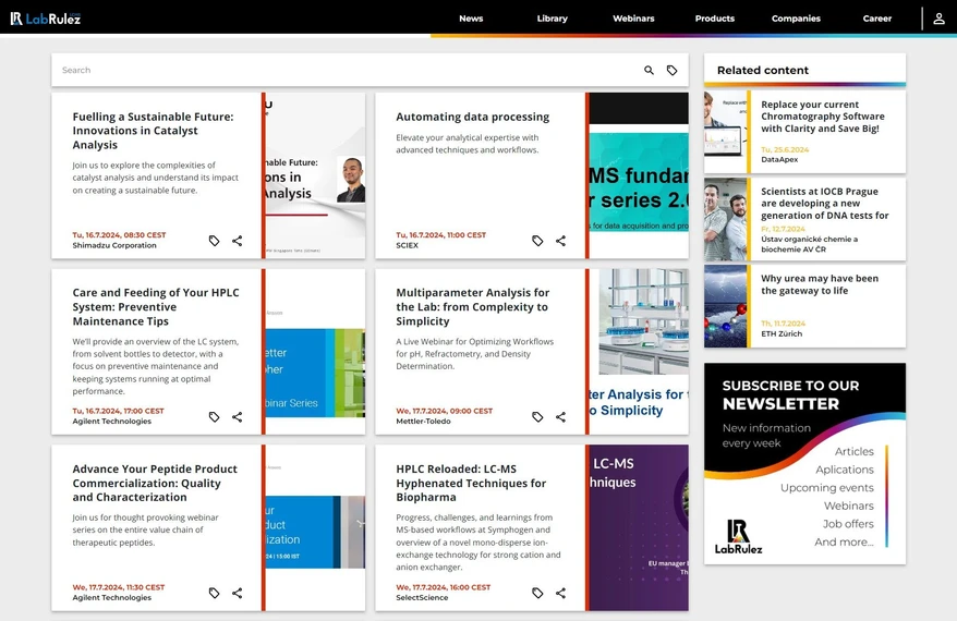 <p>LabRulez: Webinars LabRulezLCMS Week 29/2024</p>