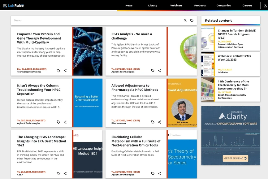 <p>LabRulez: Webinars LabRulezLCMS Week 30/2023</p>