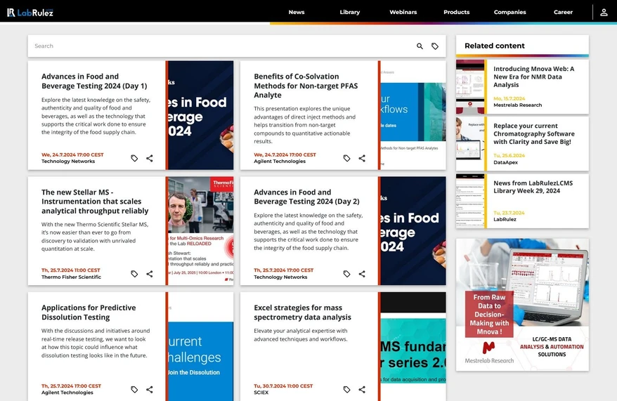 <p>LabRulez: Webinars LabRulezLCMS Week 30/2024</p>