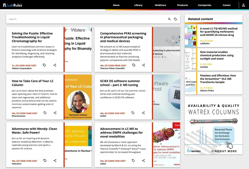 <p>LabRulez: Webinars LabRulezLCMS Week 30/2025</p>