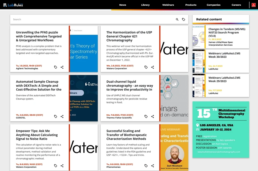 <p>LabRulez: Webinars LabRulezLCMS Week 31/2023</p>