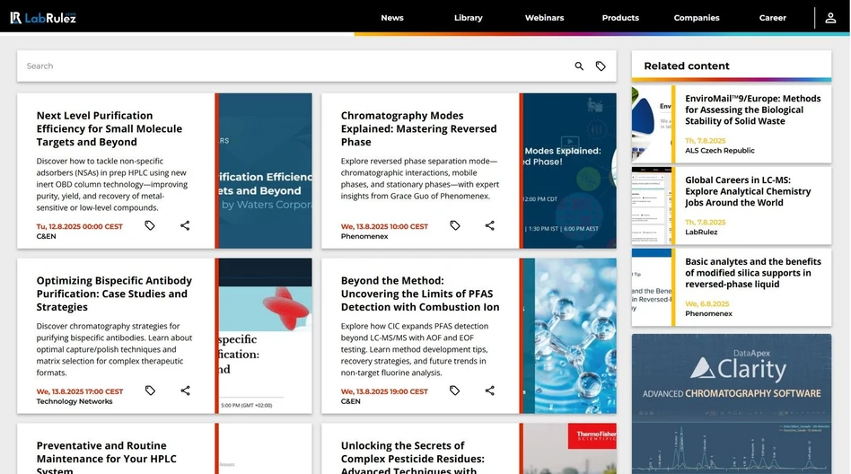 <p>LabRulez: Webinars LabRulezLCMS Week 33/2025</p>