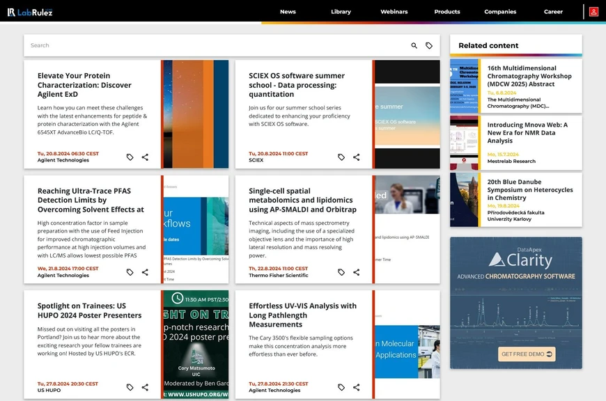 <p>LabRulez: Webinars LabRulezLCMS Week 34/2024</p>
