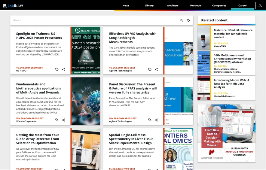 <p>LabRulez: Webinars LabRulezLCMS Week 35/2024</p>