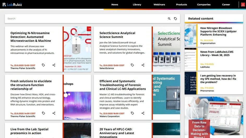 <p>LabRulez: Webinars LabRulezLCMS Week 39/2025</p>