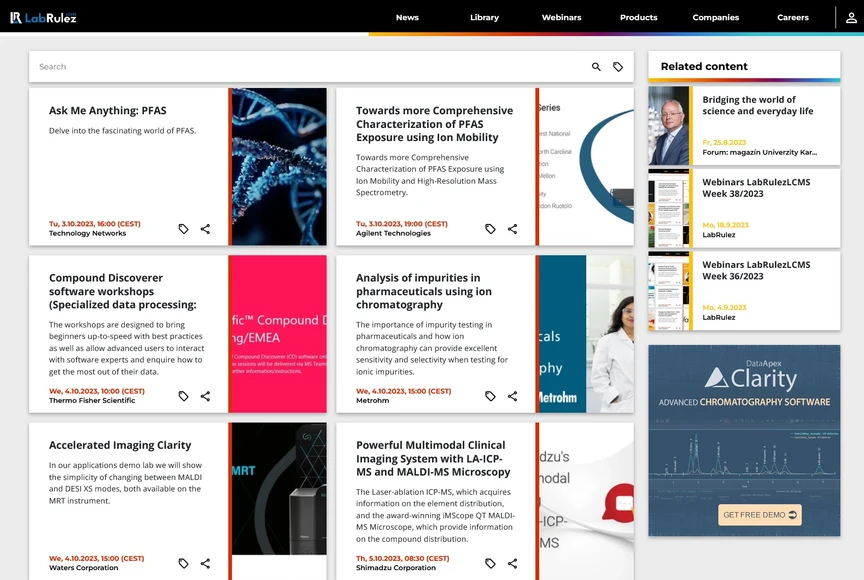 <p>LabRulez: Webinars LabRulezLCMS Week 40/2023</p>
