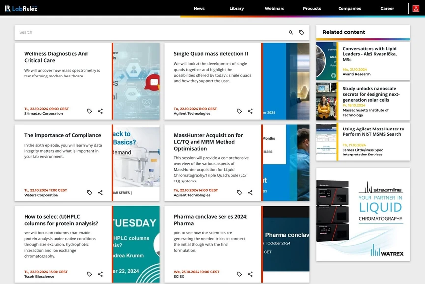 <p>LabRulez: Webinars LabRulezLCMS Week 43/2024</p>