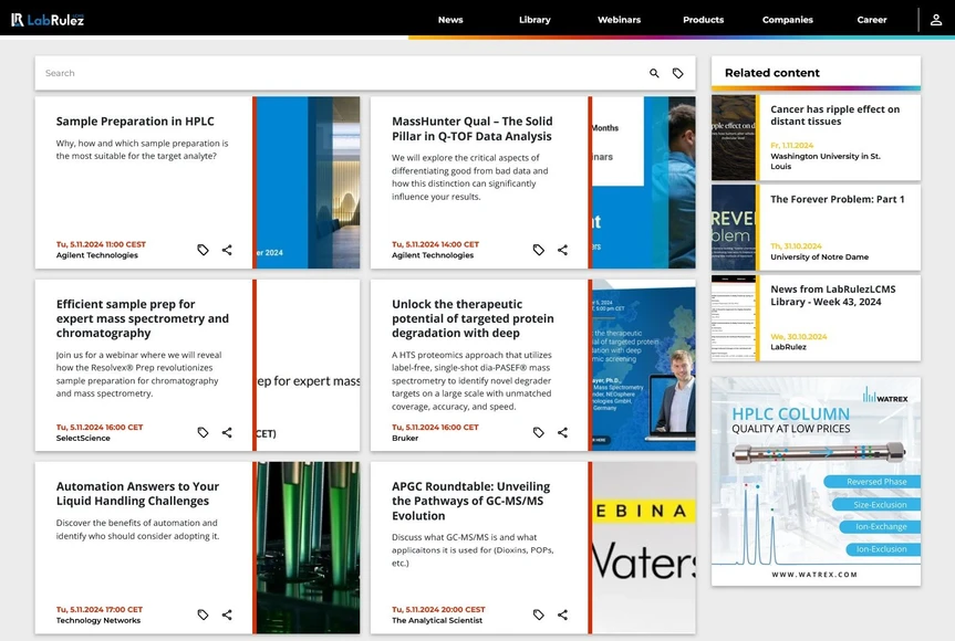 <p>LabRulez: Webinars LabRulezLCMS Week 45/2024</p>