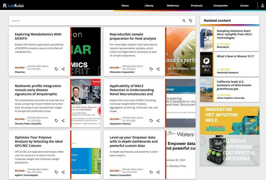 <p>LabRulez: Webinars LabRulezLCMS Week 47/2024</p>