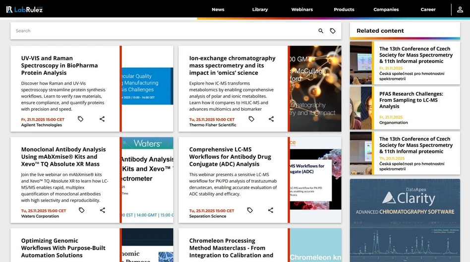 <p>LabRulez: Webinars LabRulezLCMS Week 48/2025</p>