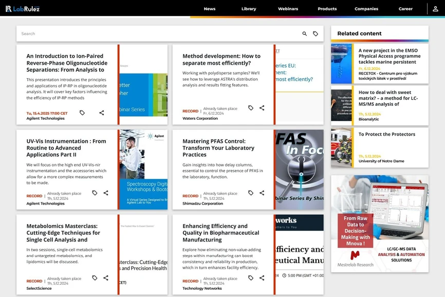 <p>LabRulez: Webinars LabRulezLCMS Week 49/2024</p>