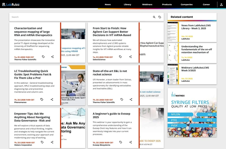 <p>LabRulez: Webinars LabRulezLCMS Week 4/2025</p>