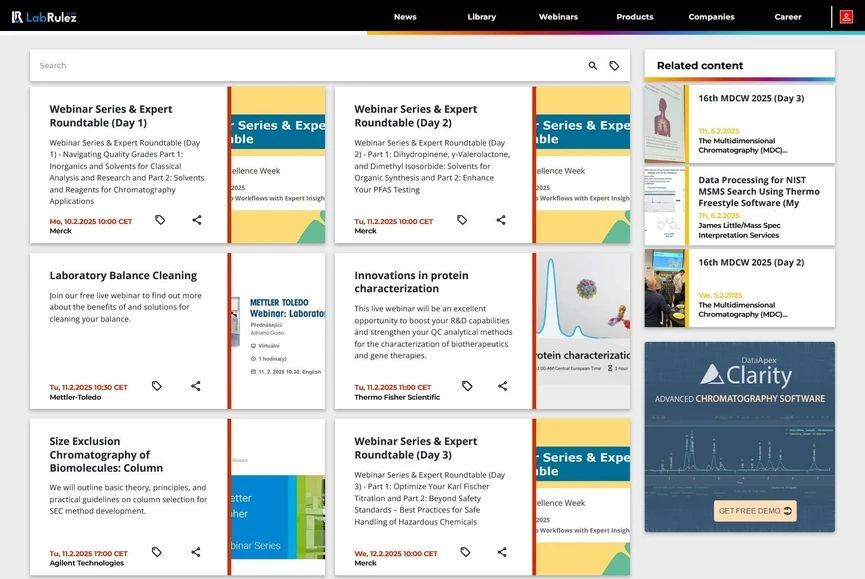<p>LabRulez: Webinars LabRulezLCMS Week 7/2025</p>