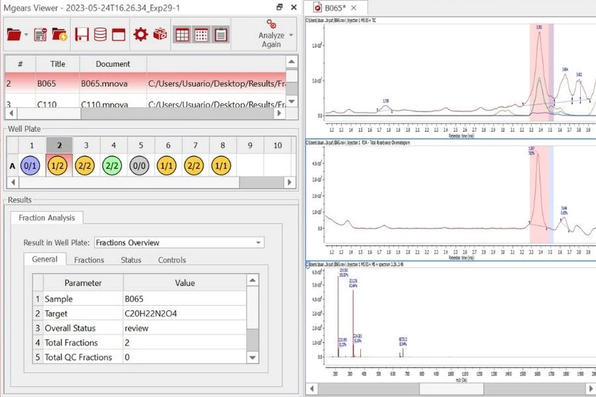 Mestrelab Research: Fraction Pooling Decision Support with Fraction Analysis