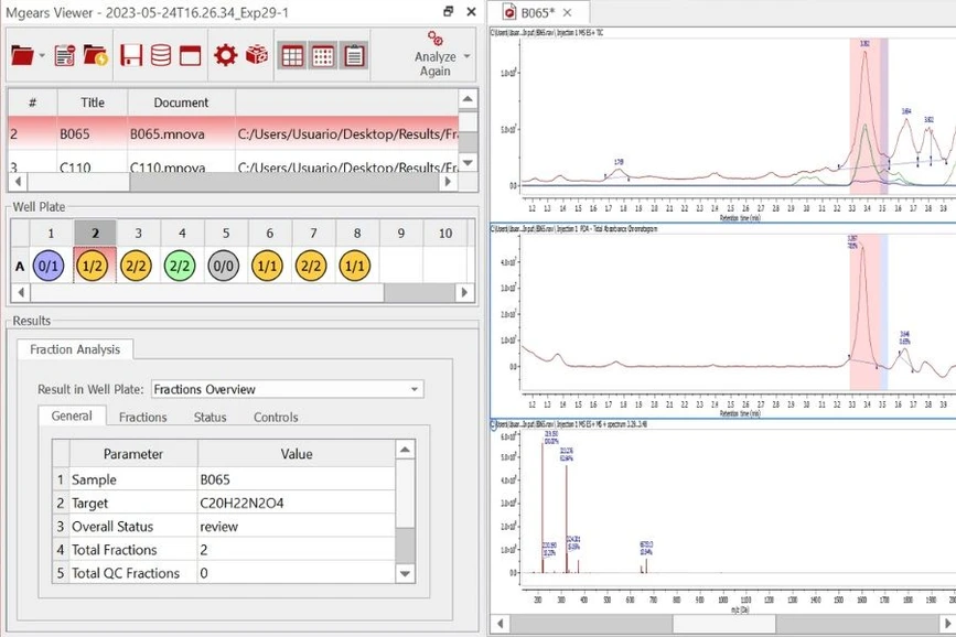 Mestrelab Research: Introducing the Mnova Purification Suite - Fraction Pooling Decision Support with Fraction Analysis.