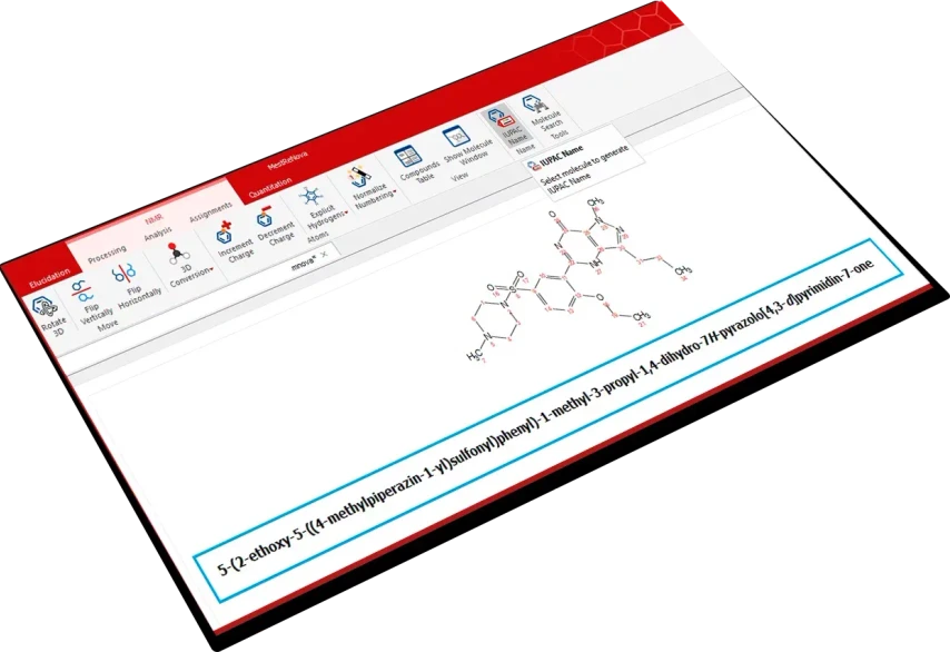 Mestrelab Research: Mnova IUPAC Name