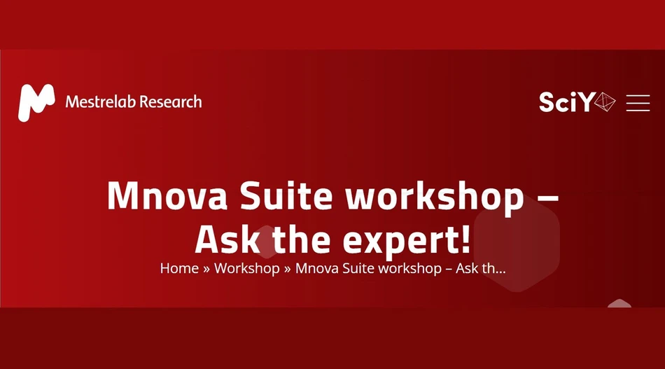 Mestrelab Researchr: Mnova Suite workshop – Ask the expert!