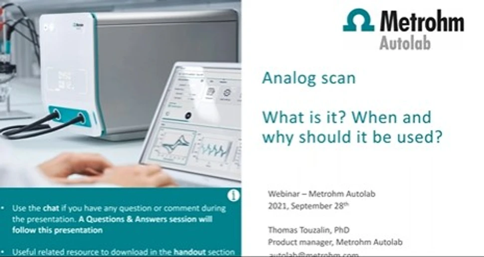 Metrohm: Analog scan