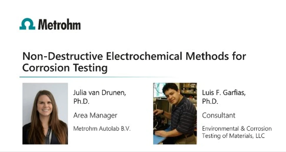 Metrohm: Corrosion Tests: Non-destructive methods