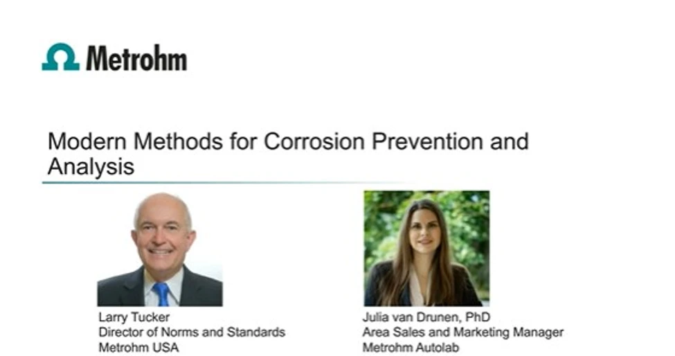 Metrohm: Corrosion prevention and analysis