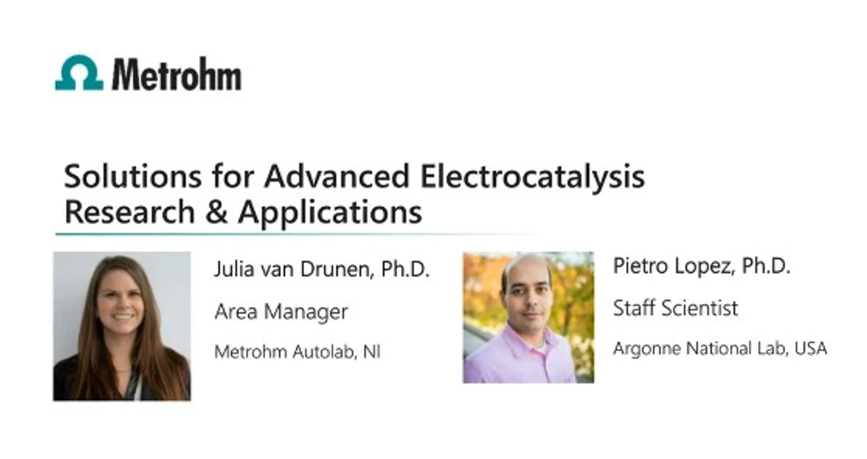 Metrohm: Electrocatalysis research and applications