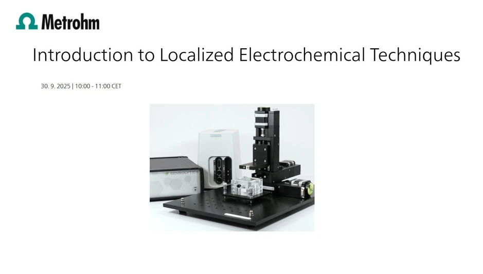 Metrohm: Introduction to Localized Electrochemical Techniques