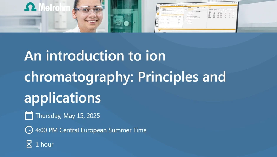 Metrohm: Ion chromatography: Principles and applications