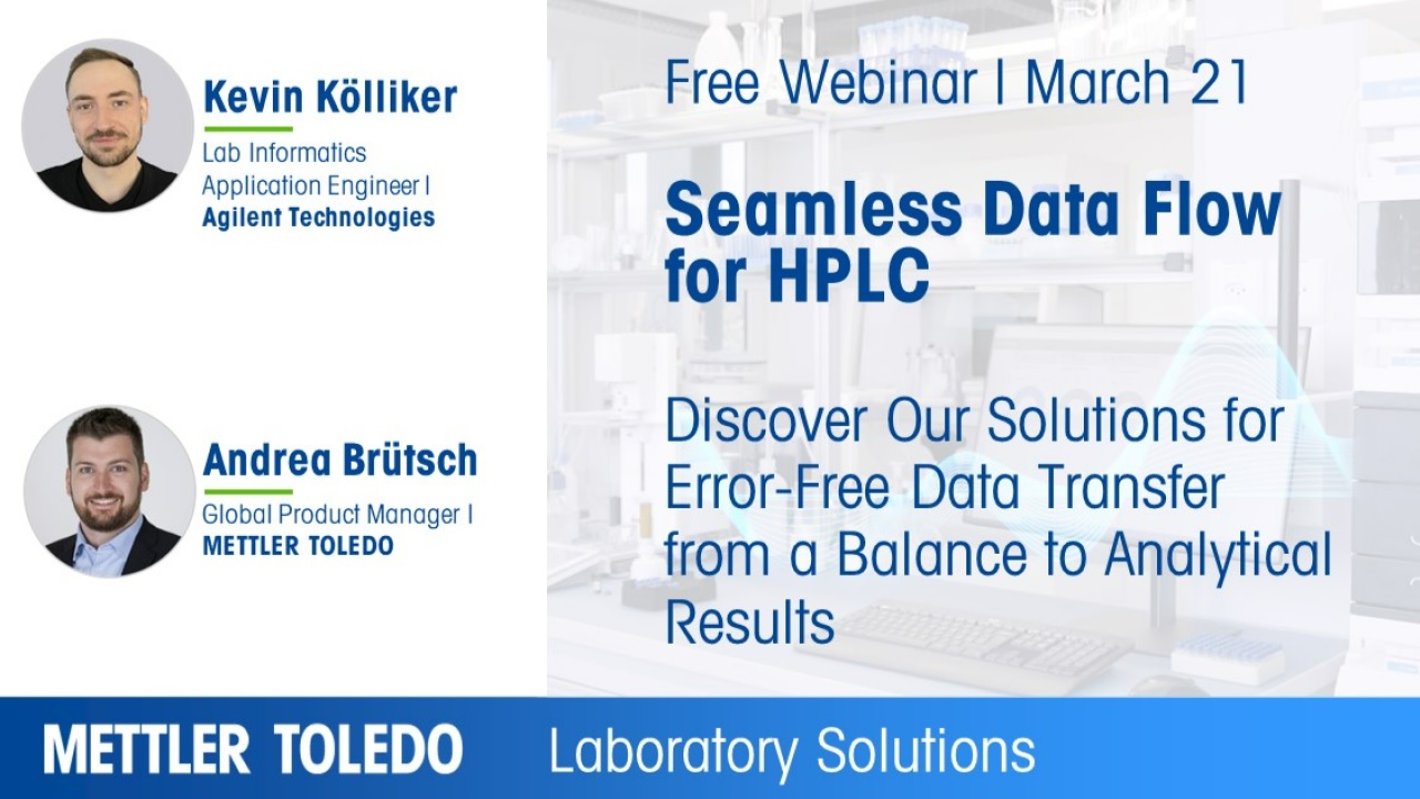 Mettler-Toledo: Seamless Data Flow from Balance to HPLC