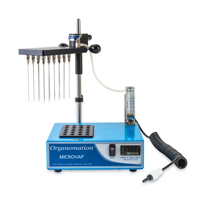 Organomation 24 Position MICROVAP Nitrogen Evaporator.
