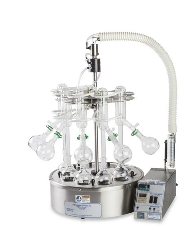 Organomation: When is Evaporation Under Vacuum Helpful?: Organomation S-EVAP-RB Solvent Evaporator - 10 position.