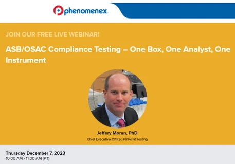 ASB/OSAC Compliance Testing – One Box, One Analyst, One Instrument 