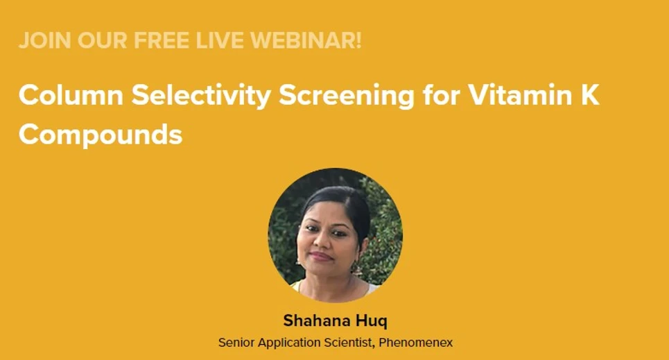 Phenomonex: Column Selectivity Screening for Vitamin K Compounds