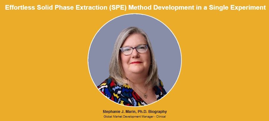 Phenomenex: Effortless Solid Phase Extraction (SPE) Method Development in a Single Experiment