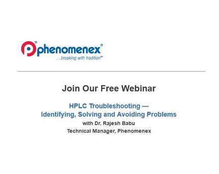 HPLC Troubleshooting — Identifying, Solving and Avoiding Problems