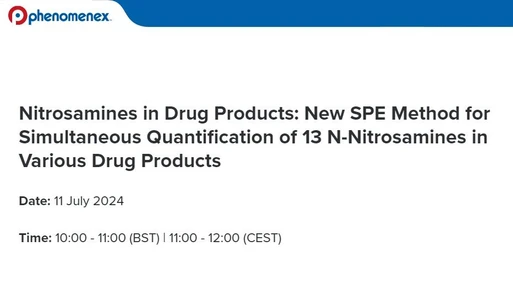 New SPE Method for Simultaneous Quantification of 13 N-Nitrosamines in Various Drug Products
