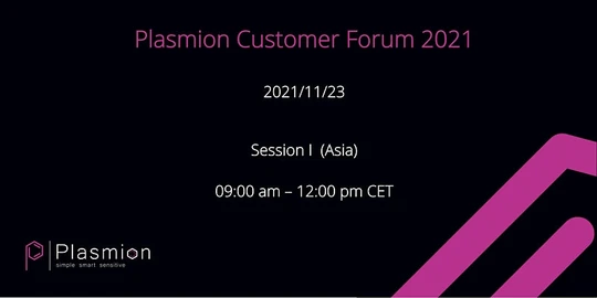 Plasmion Customer Forum 2021 - Session I