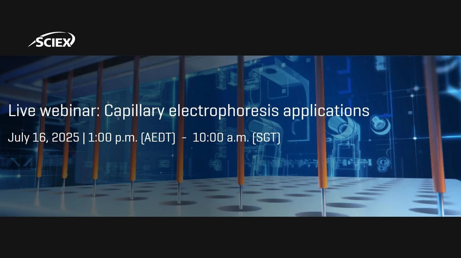 SCIEX: Capillary electrophoresis applications