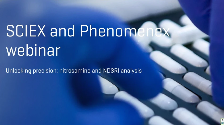 SCIEX: Unlocking precision: nitrosamine and NDSRI analysis 