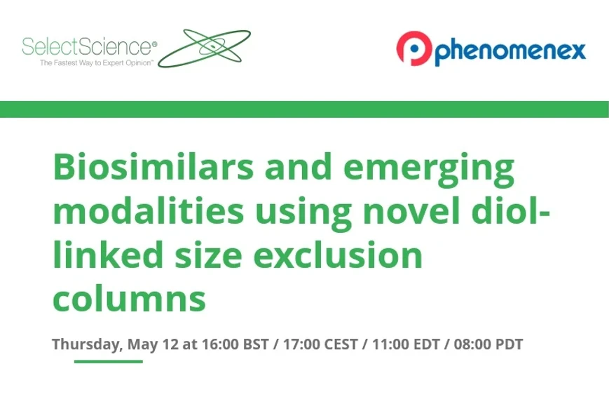 SelectScience: Biosimilars and emerging modalities using novel diol-linked size exclusion columns
