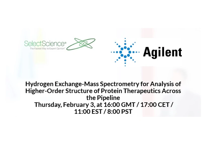 SelectScience: Hydrogen Exchange-Mass Spectrometry for Analysis of Higher-Order Structure of Protein Therapeutics Across the Pipeline