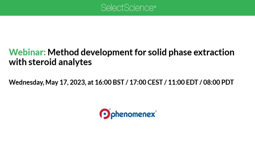 SelectScience: Method development for solid phase extraction with steroid analytes