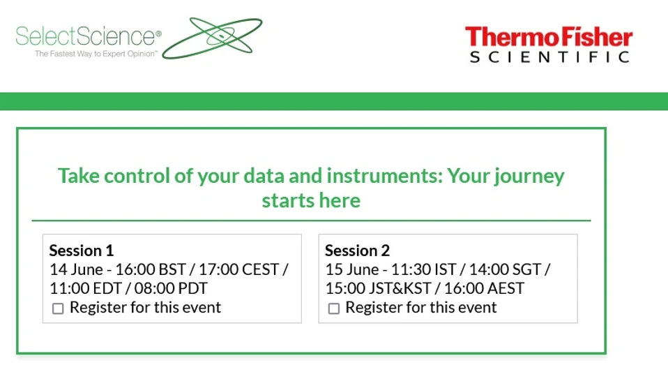 SelectScience: Take control of your data and instruments: Your journey starts here
