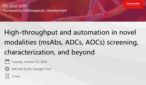 High-throughput and automation in novel modalities (msAbs, ADCs, AOCs) screening, characterization, and beyond