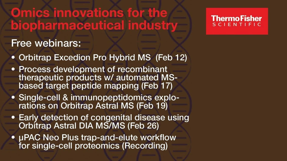 Thermo Fisher Scientific: Omics innovations for the biopharmaceutical industry