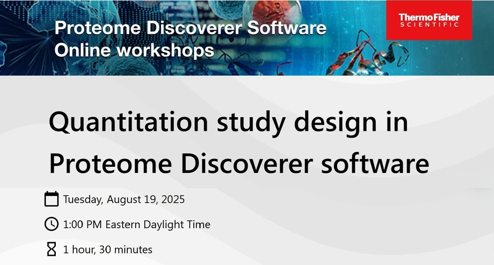 Thermo Fisher Scientific: Quantitation study design in Proteome Discoverer software