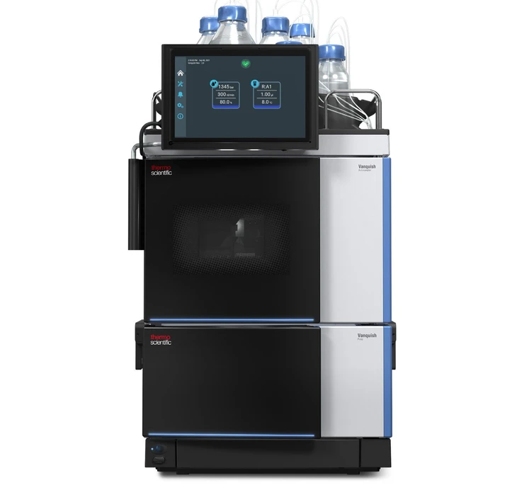 Thermo Scientific™ Vanquish™ Neo UHPLC System: The system interlink and single system driver provide an optimal user experience through intelligent, direct communication between modules, harmonizing all aspects of the chromatographic method execution.