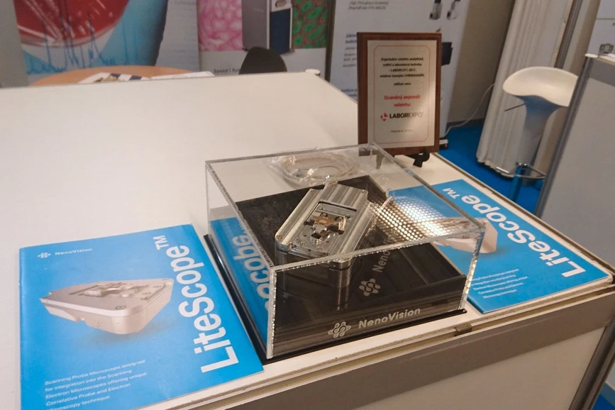 TRILAB: NenoVision - model of LiteScope microscope printed on the TRILAB DeltiQ printer